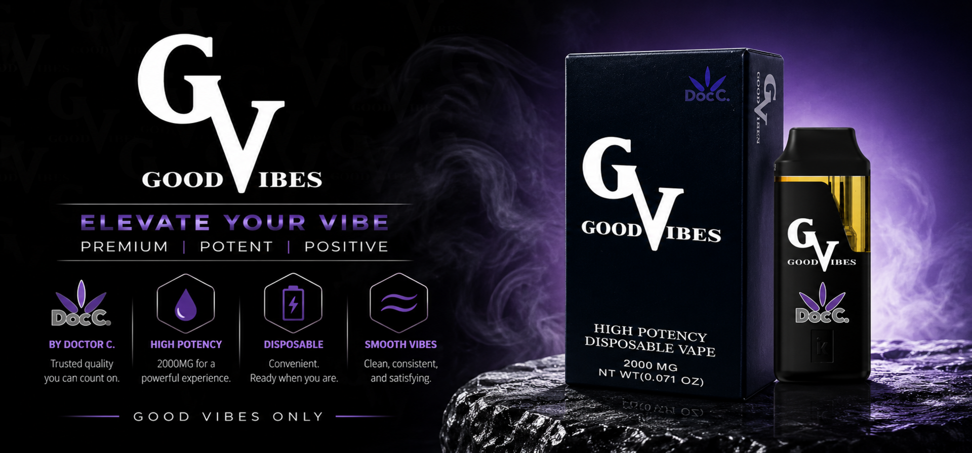 Good Vibes all-in-one cannabis vape