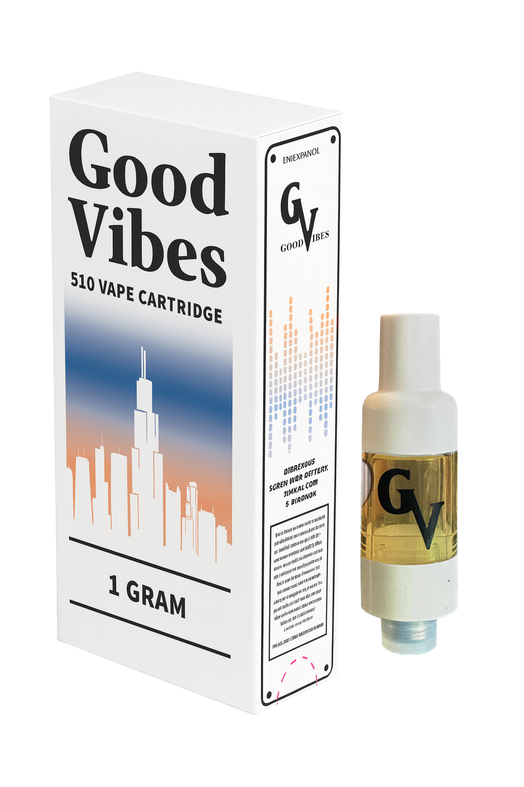 Good Vibes 510 cannabis vape cartridge